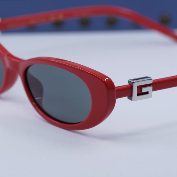 Gucci GG1680S 005 Cat Eye Sunglasses - Red/Smoke - Picture 2 of 12